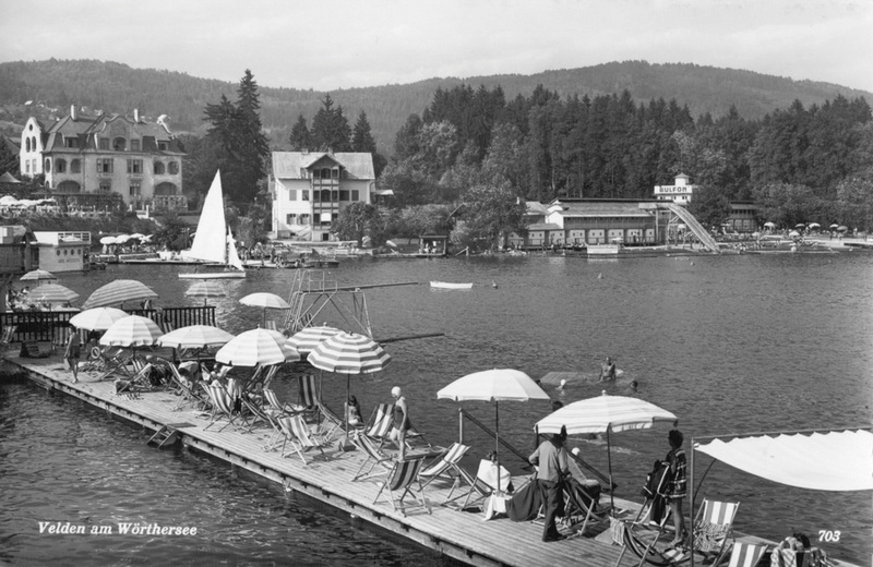 Familien am Steg am Wörthersee