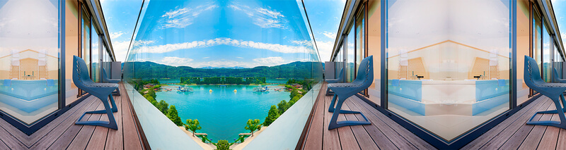 Woerthersee-Blick von der Suite aus