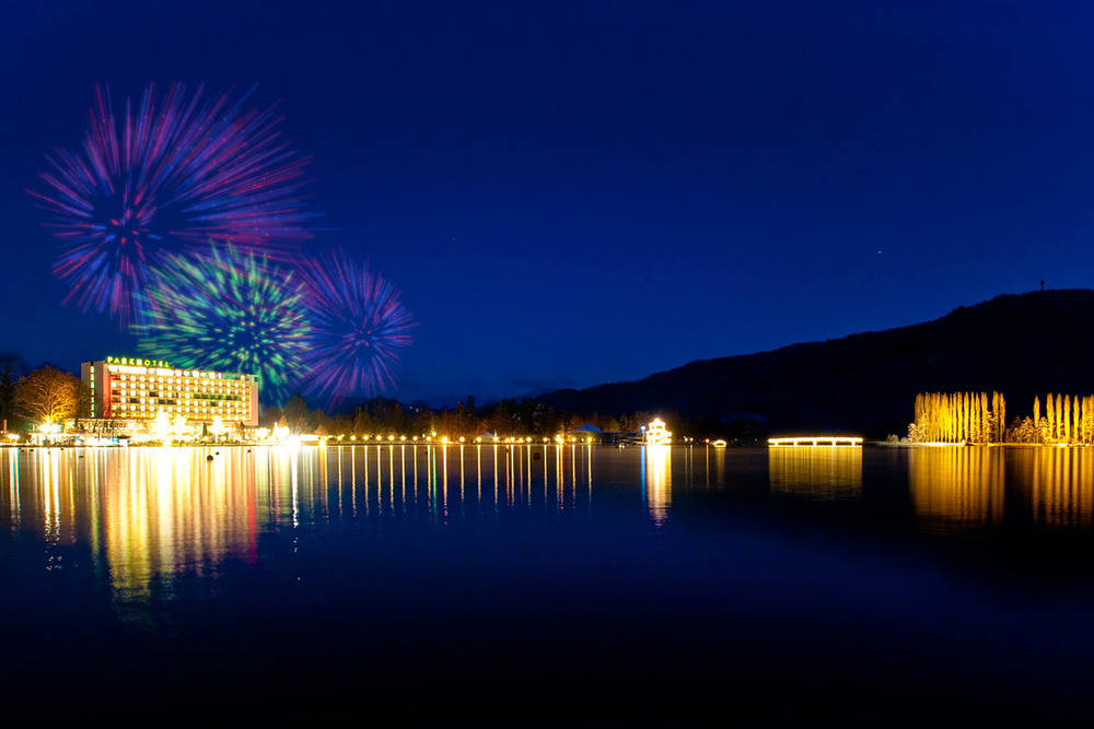 Hotel von aussen zu Silvester